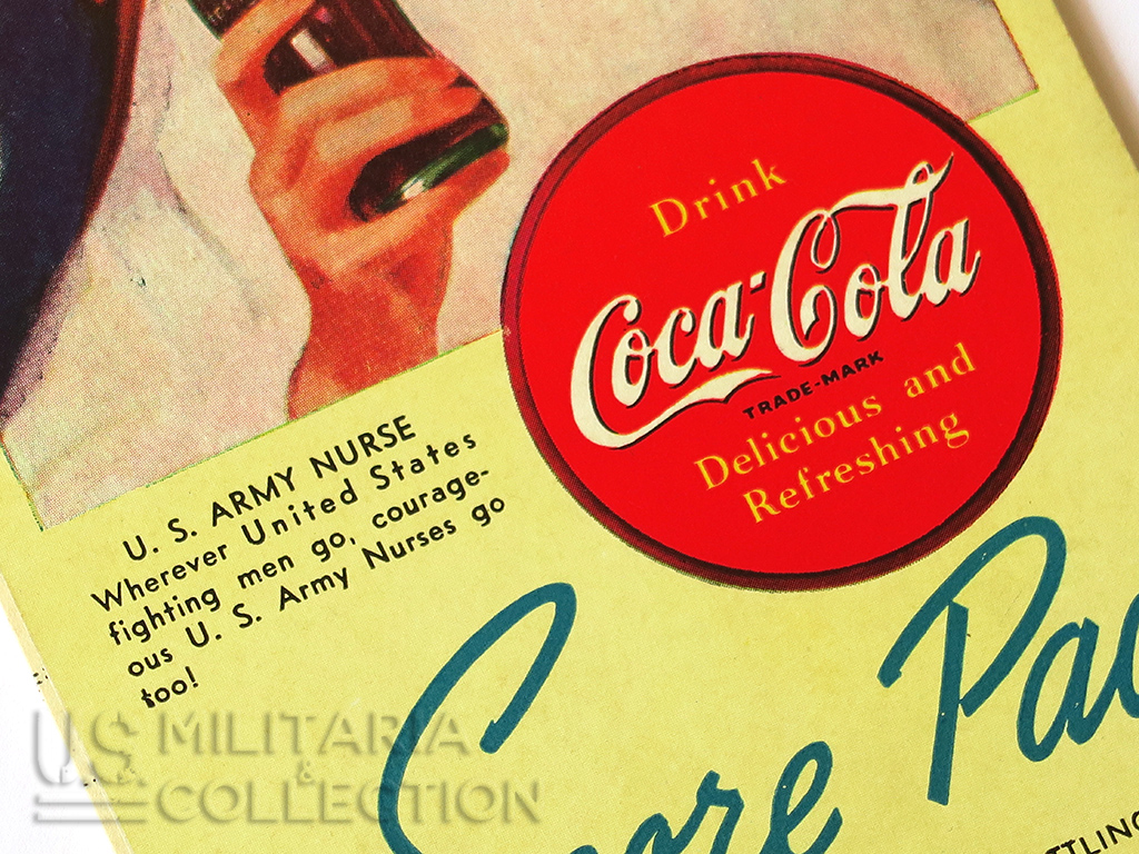 CARNET DE SCORE COCA-COLA U.S. ARMY NURSE