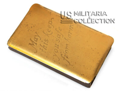 Bible US Pare Balle Plaquée Or "Heart-Shield Bible"