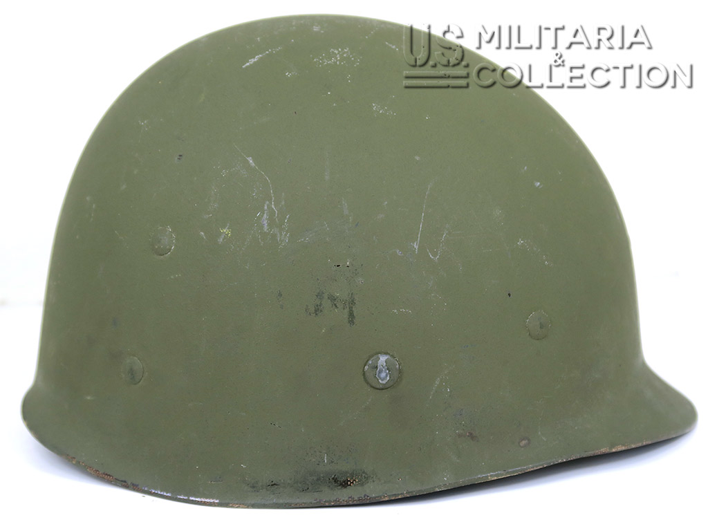 Casque M1 nominatif, premières fabrications, complet