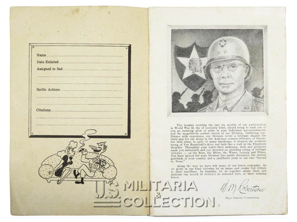 2nd Division, Indian Head, livret historique