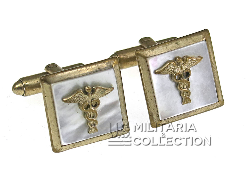 Boutons de manchettes, US Army Medical Corps