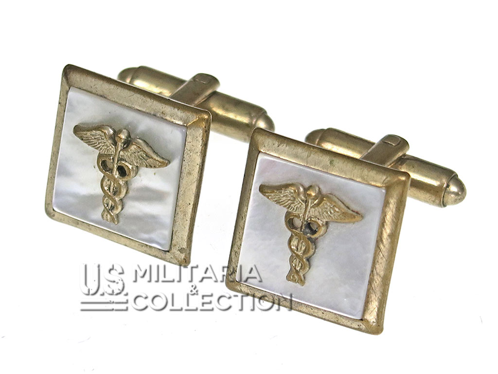Boutons de manchettes, US Army Medical Corps