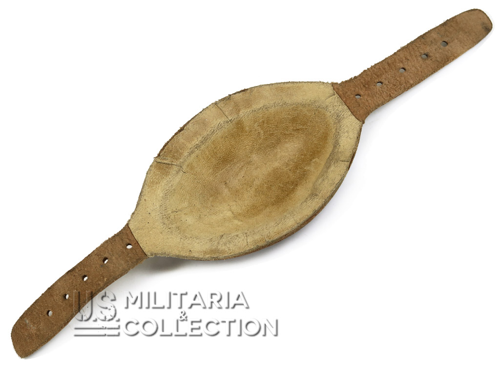 Mentonnière cuir, sous-casque, parachutiste