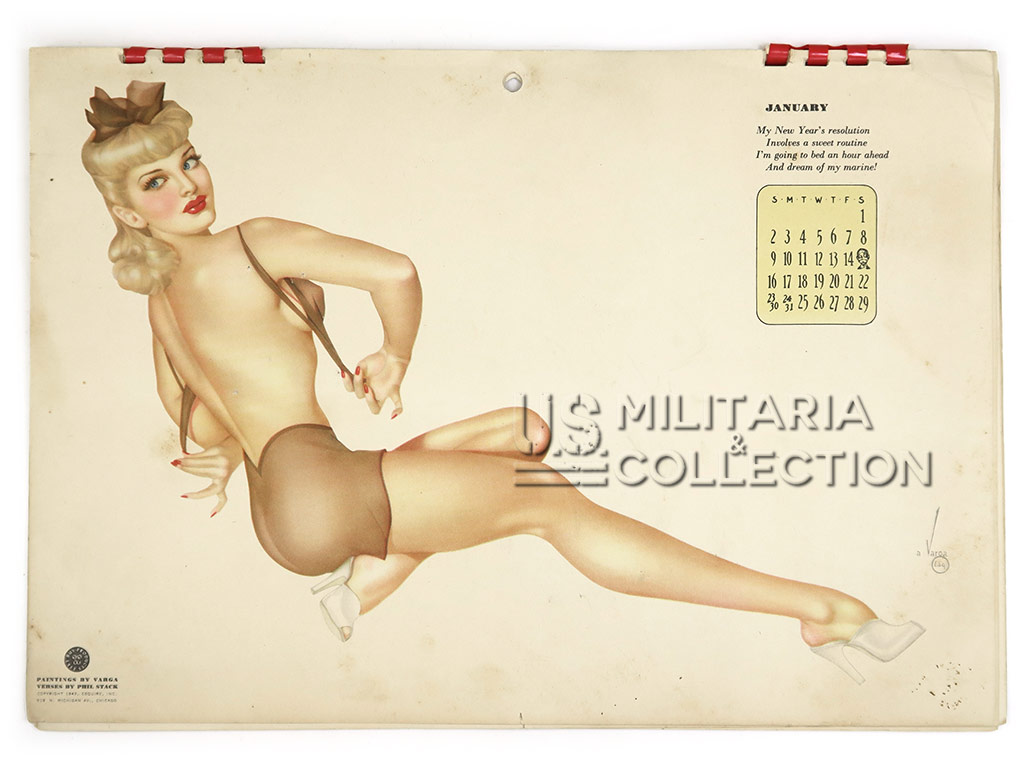 Calendrier US Pin Up 1944, Varga