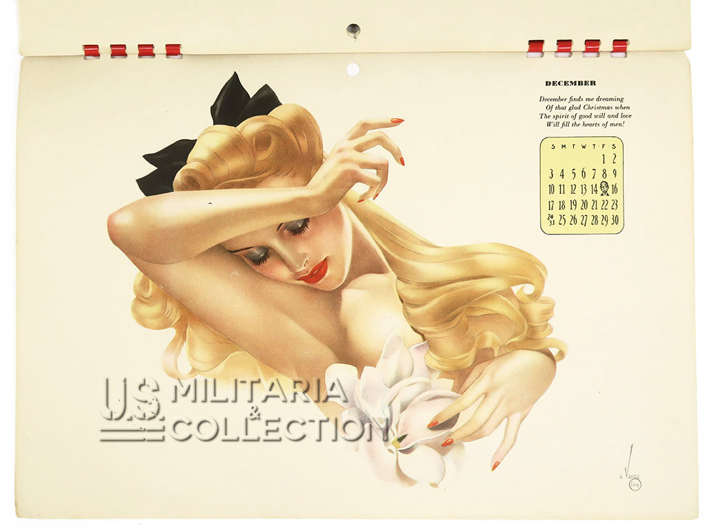 Calendrier US Pin Up 1944, Varga