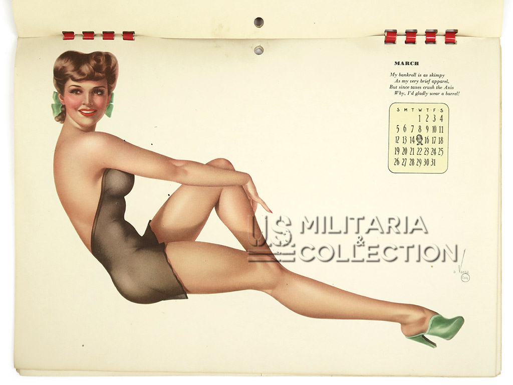 Calendrier US Pin Up 1944, Varga