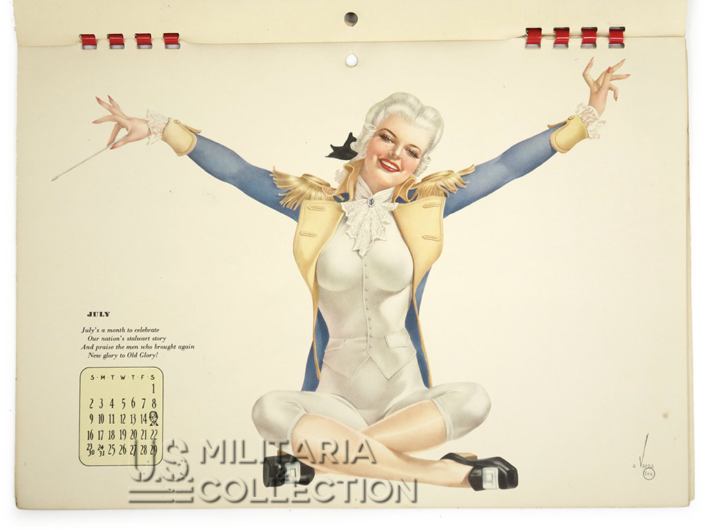 Calendrier US Pin Up 1944, Varga