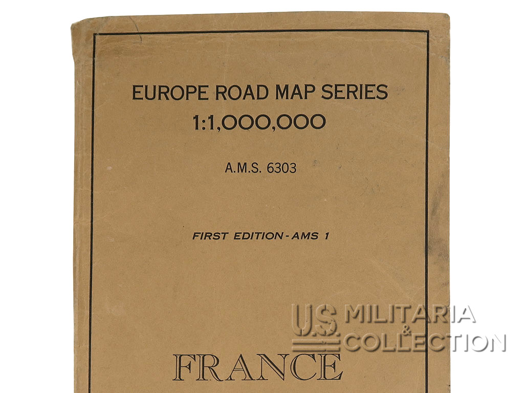 Carte US ARMY France, 1944. Road Map Series