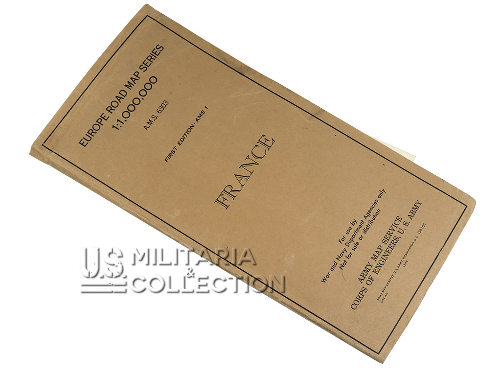 Carte US ARMY France, 1944. Road Map Series