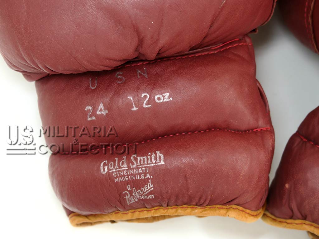 Gants de boxe, cuir, US Navy, GoldSmith