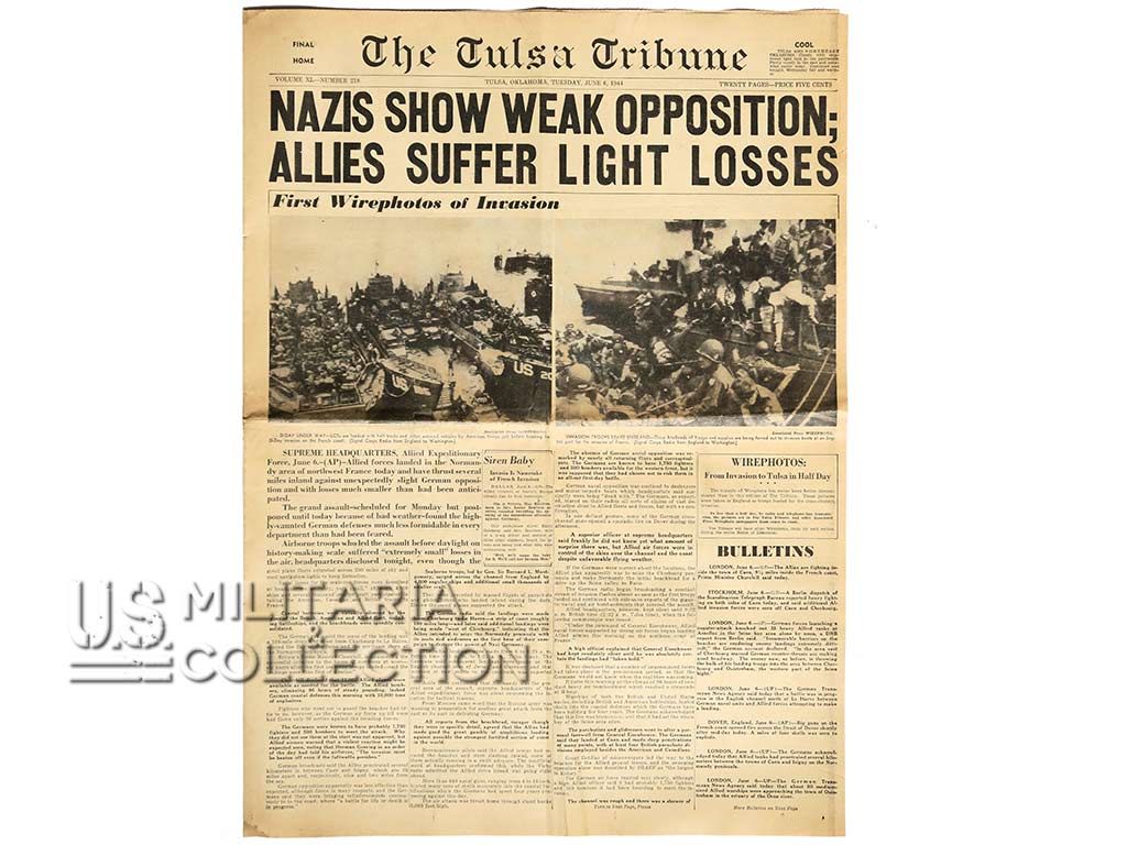 Journal, The Tulsa Tribune, Oklahoma, 6 juin 1944