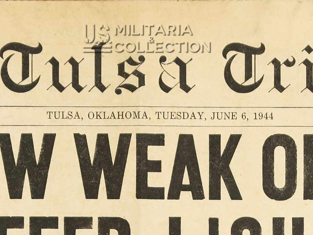 Journal, The Tulsa Tribune, Oklahoma, 6 juin 1944