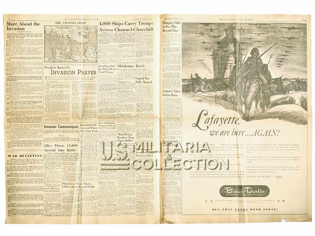 Journal, The Tulsa Tribune, Oklahoma, 6 juin 1944