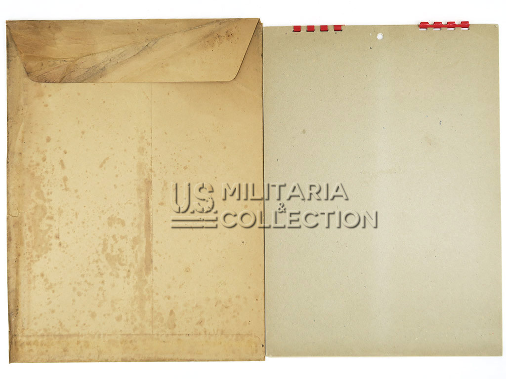 Calendrier, Varga, Pin-up, 1945, neuf de stock, et son enveloppe