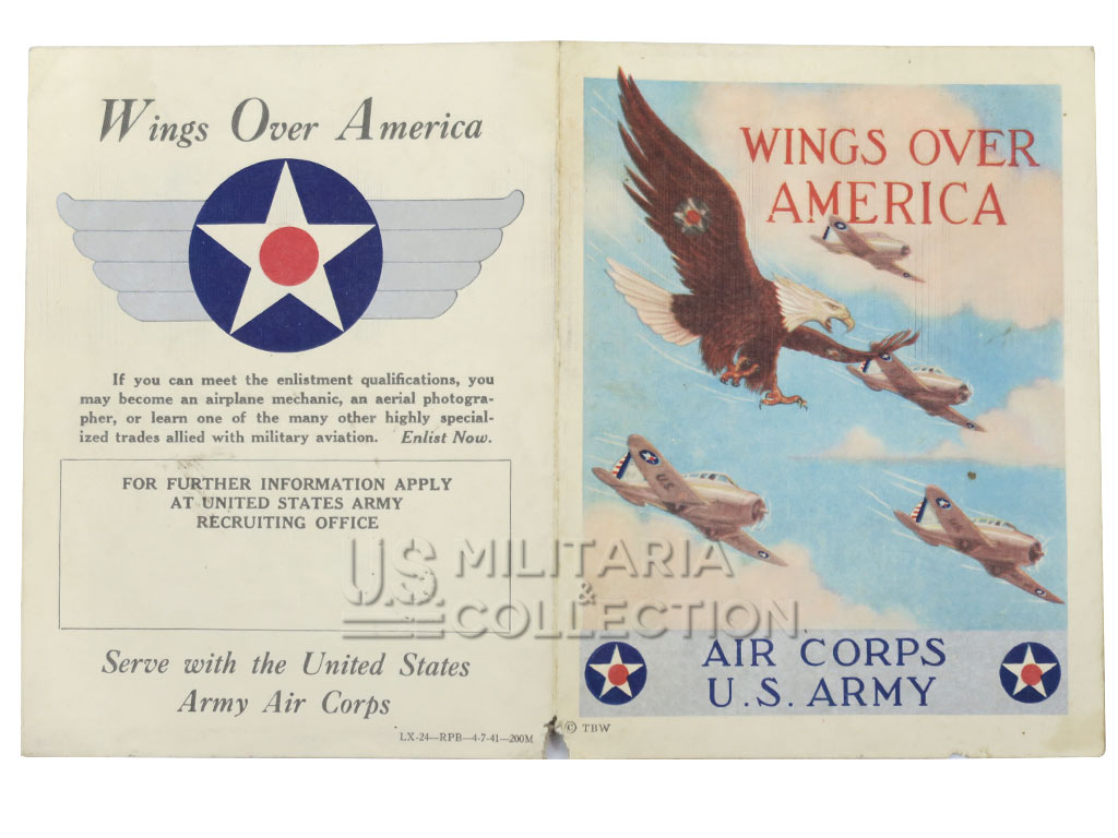 Brochure, US Army Air Corps, Wings Over America