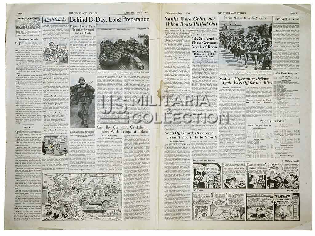 Journal The Stars and Stripes, Londres, 7 juin 1944