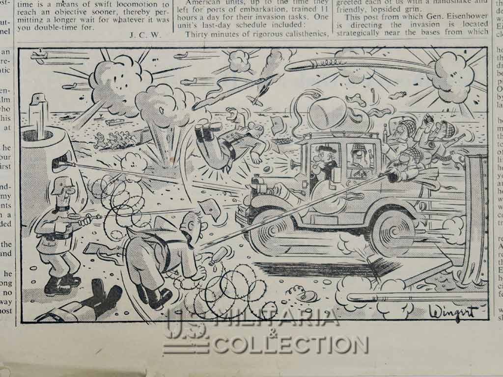 Journal The Stars and Stripes, Londres, 7 juin 1944