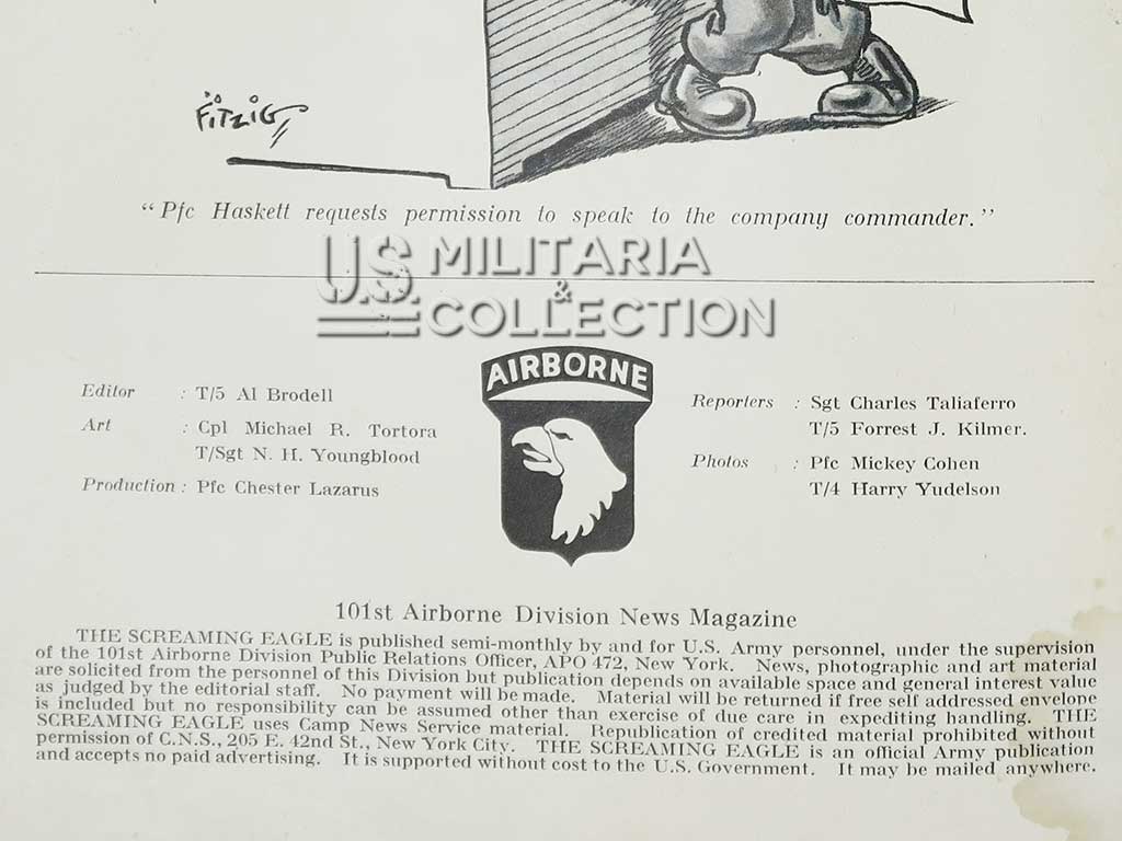 Magazine Screaming Eagle, 101st Airborne Division, Vol.1 n°2