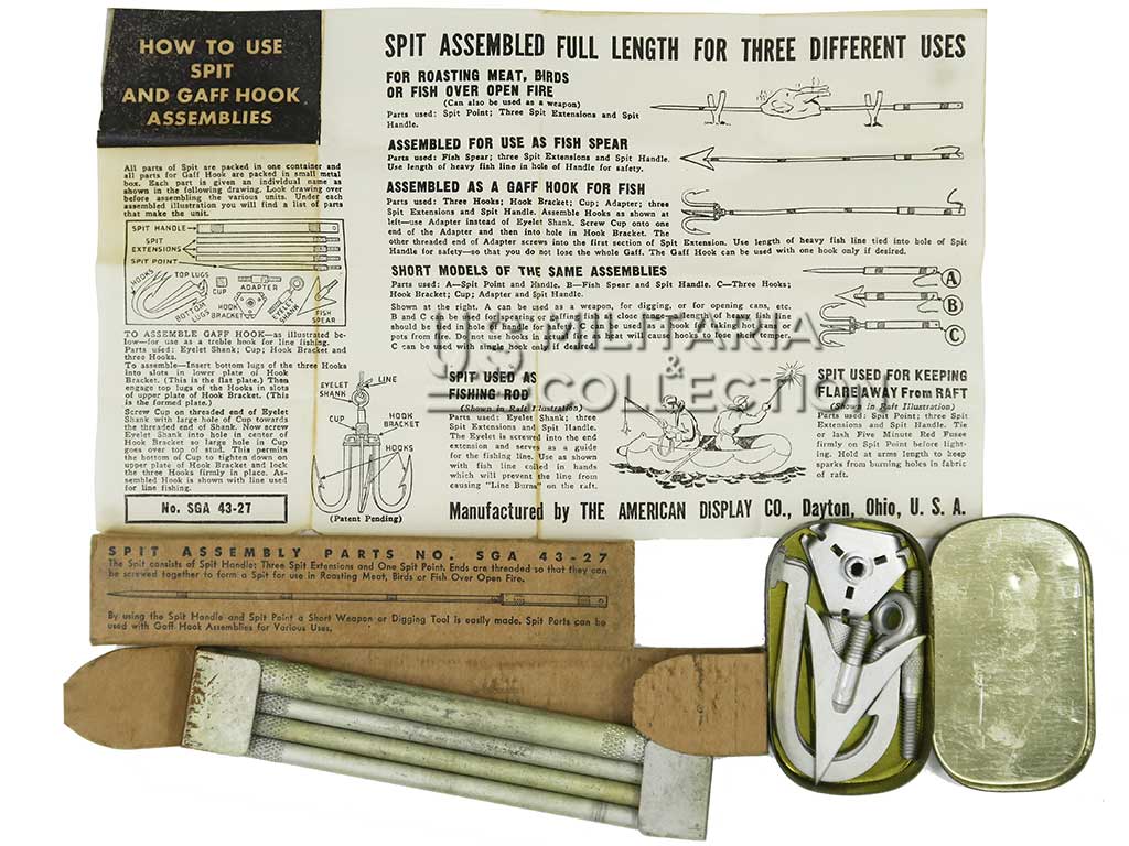 Kit de Survie, pêche, Veste C-1, USAAF