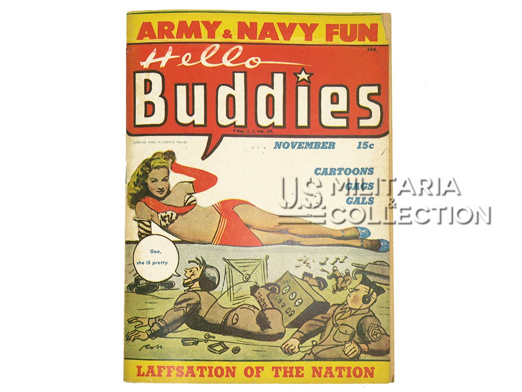Livret, US Army & Navy, Hello Buddies, Cartoons et Pin-Ups, 1944