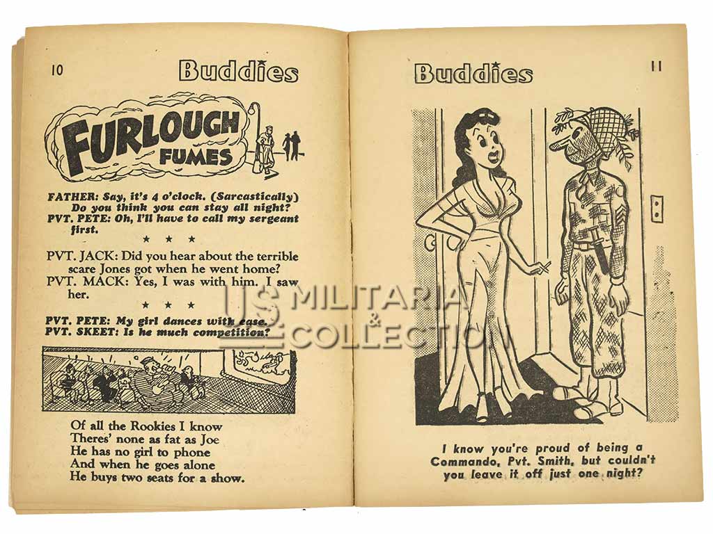 Livret, US Army & Navy, Hello Buddies, Cartoons et Pin-Ups, 1944
