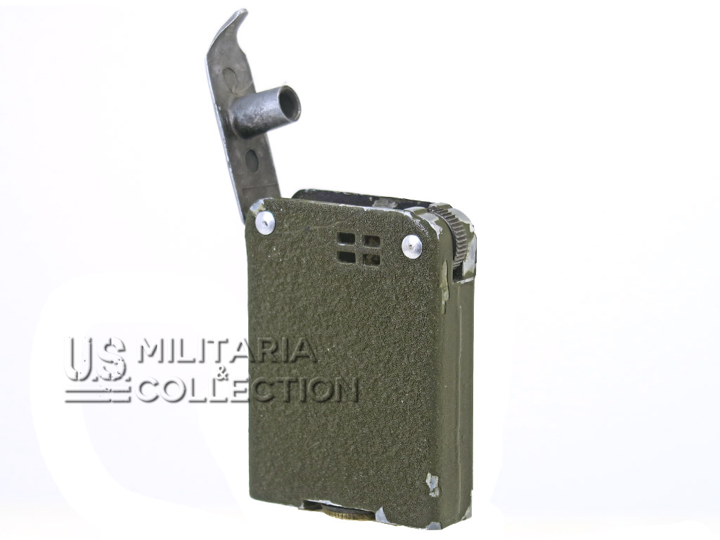 Briquet US Galter Windjammer, Green Crackle Finish