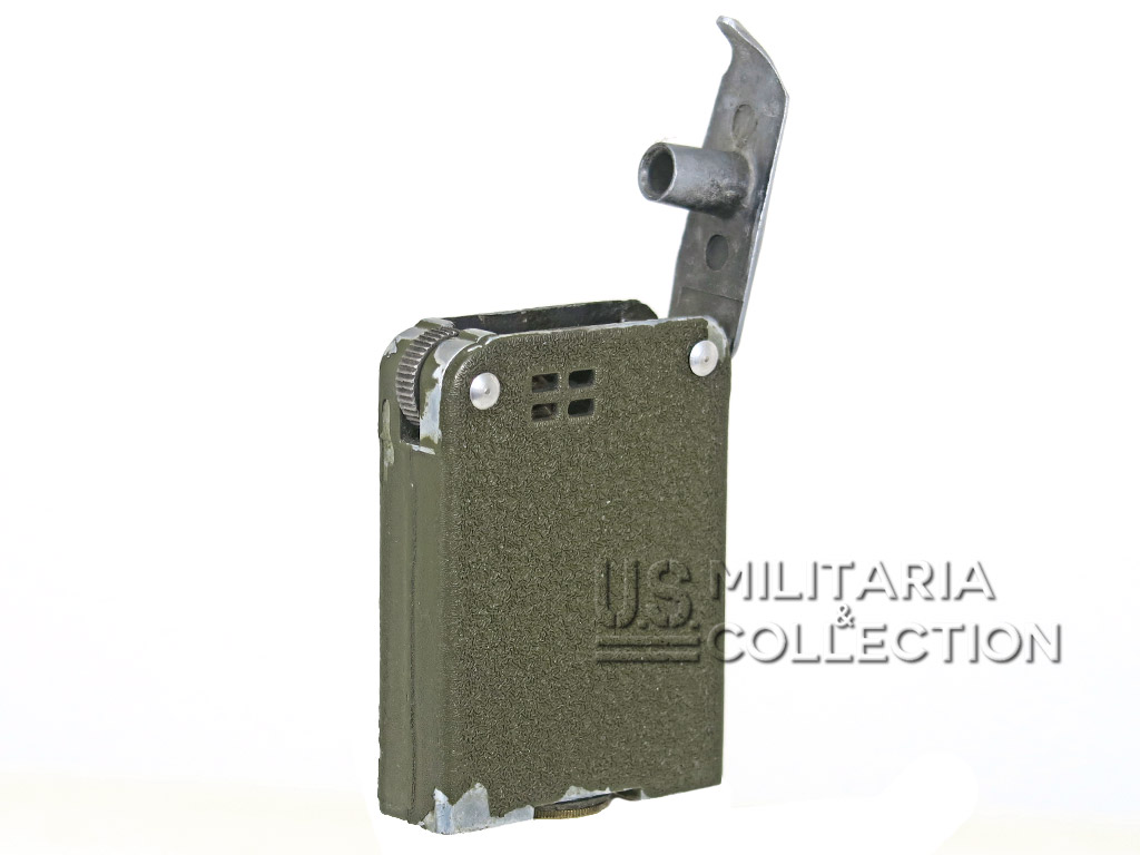 Briquet US Galter Windjammer, Green Crackle Finish