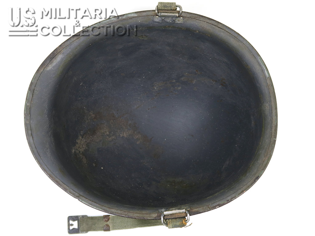 Casque M1 US Army WWII Réplique – En Acier, Taille 56-62 Cm, Avec Filet Et Mentonnière