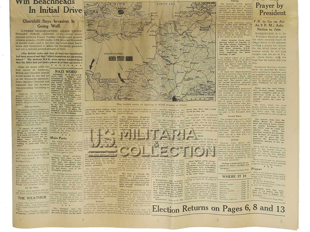 Journal, Des Moines Tribune, 6 juin 1944