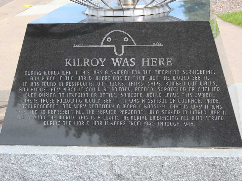 Mémorial Kilroy Was Here Washington