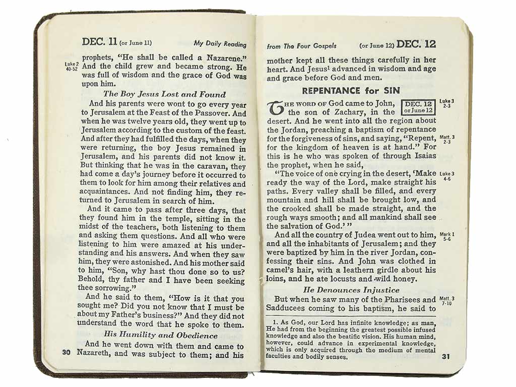 Nouveau Testament, US Army, Roman Catholic Version, 1942