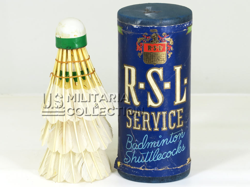 Boite Volants Badminton RSL, vendue dans les PX (Post Exchanges)