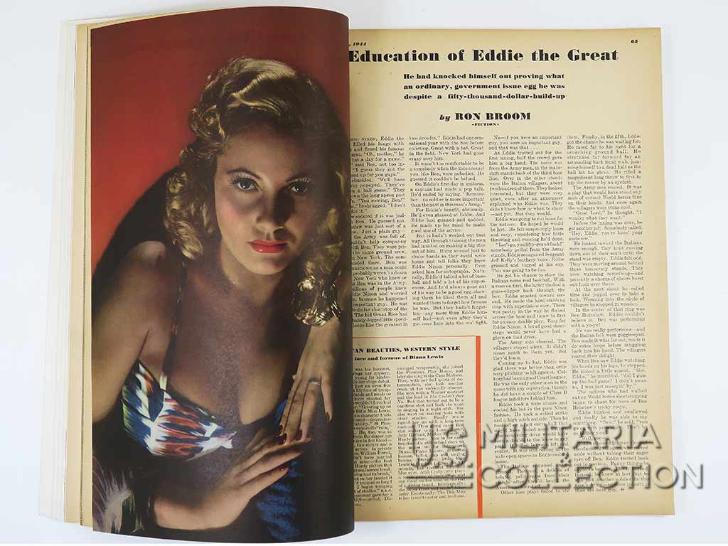 MAGAZINE ESQUIRE, PIN UP ALBERTO VARGAS, octobre 1944