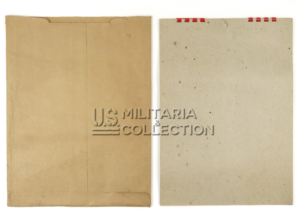 Calendrier Pin-Up Alberto Vargas Esquire 1945 + enveloppe