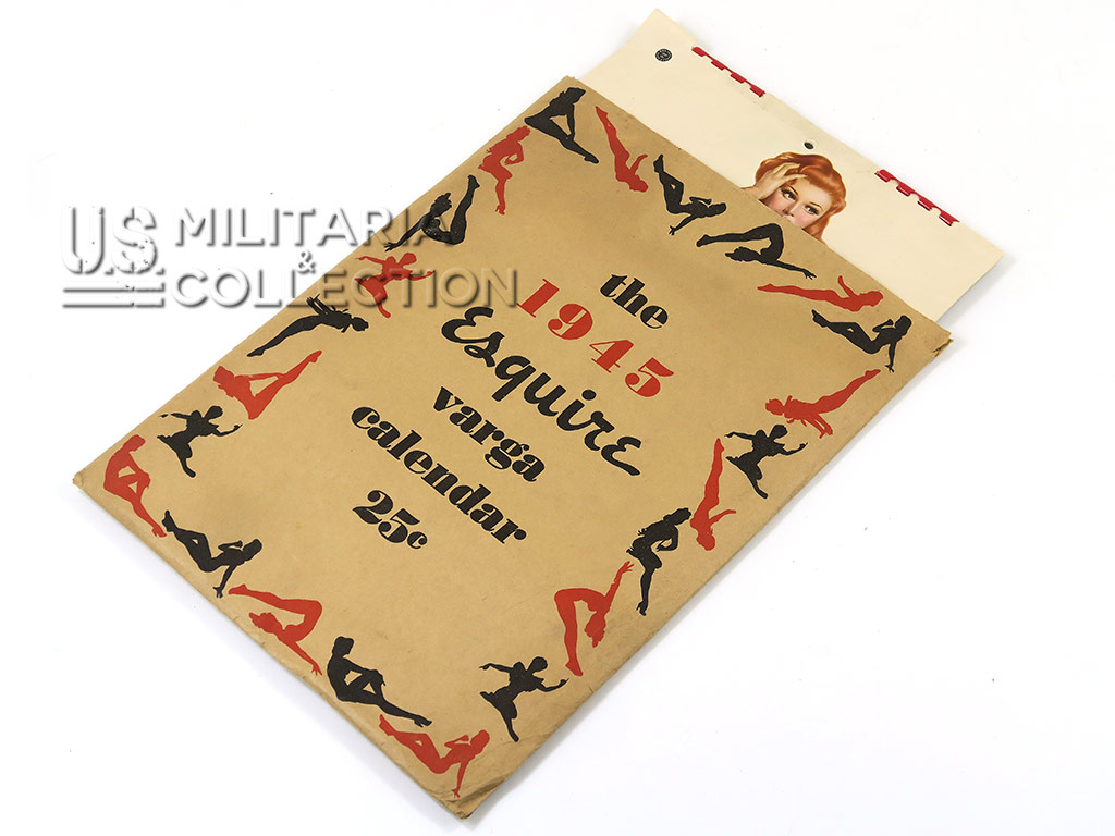 Calendrier Pin-Up Alberto Vargas Esquire 1945 + enveloppe