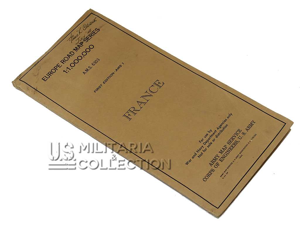 Carte routière France 1944, U.S. Army, Europe Road Map Series