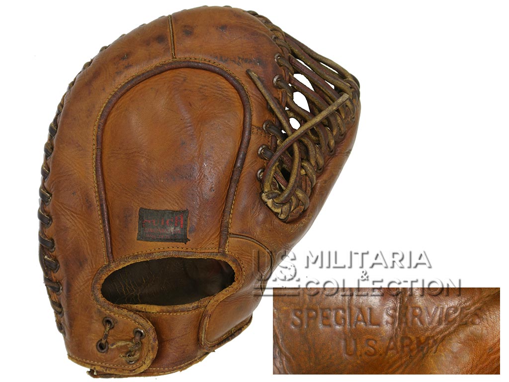 Gant de Baseball WWII, SPECIAL SERVICES, U.S. ARMY, Hutch Cincinnati