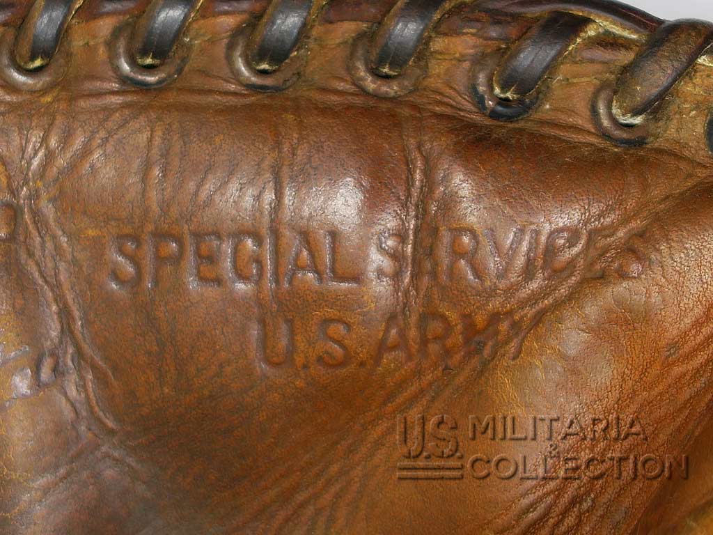 Gant de Baseball WWII, SPECIAL SERVICES, U.S. ARMY, Hutch Cincinnati