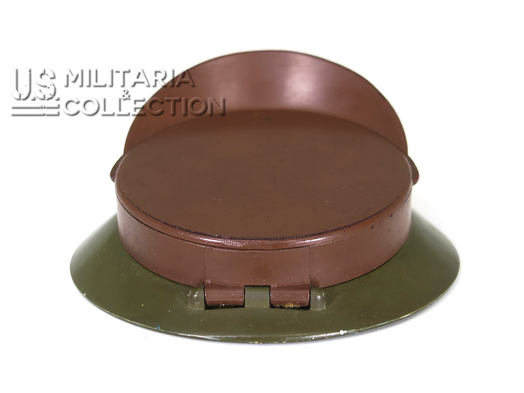 poudrier féminin us army ww2 modèle henriette forme casquette militaire wadsworth