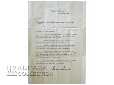 Message Roosevelt Operation Torch 1942