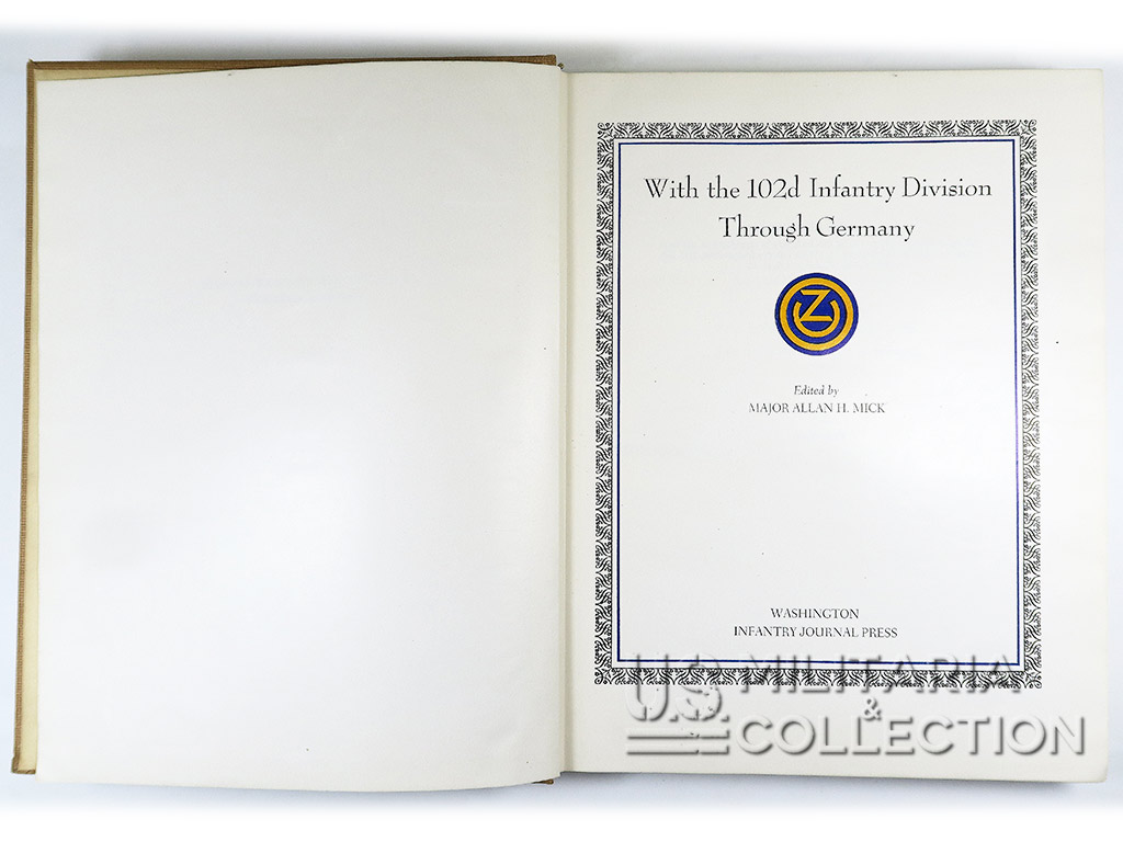 102nd Infantry Division livre ww2