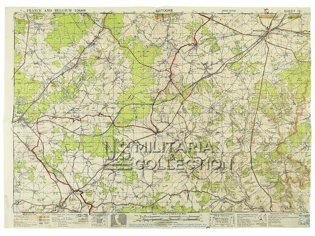 Carte Bastogne 101st Airborne, vue générale