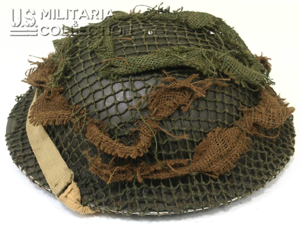 Casque canadien MK II camouflé Seconde Guerre mondiale