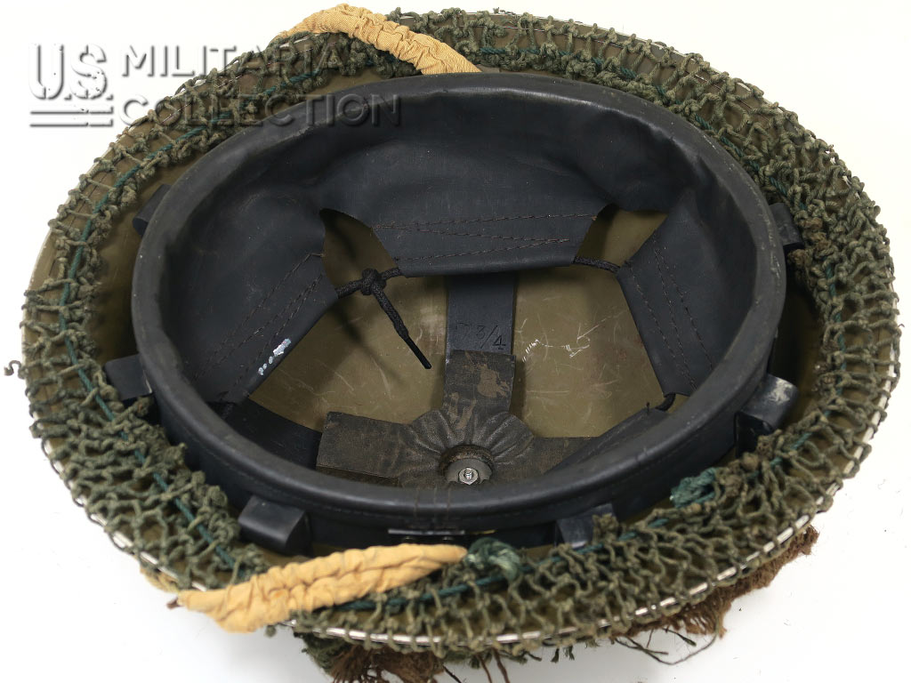Casque canadien Mk II (Mark II) CLC-VMC 1941/1942, complet avec filet de camouflage – Image 9