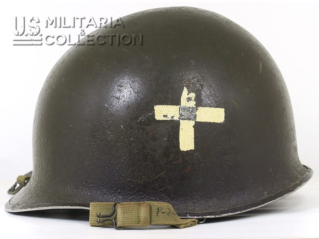 Casque M1 pattes fixes Medic d'officier US Army