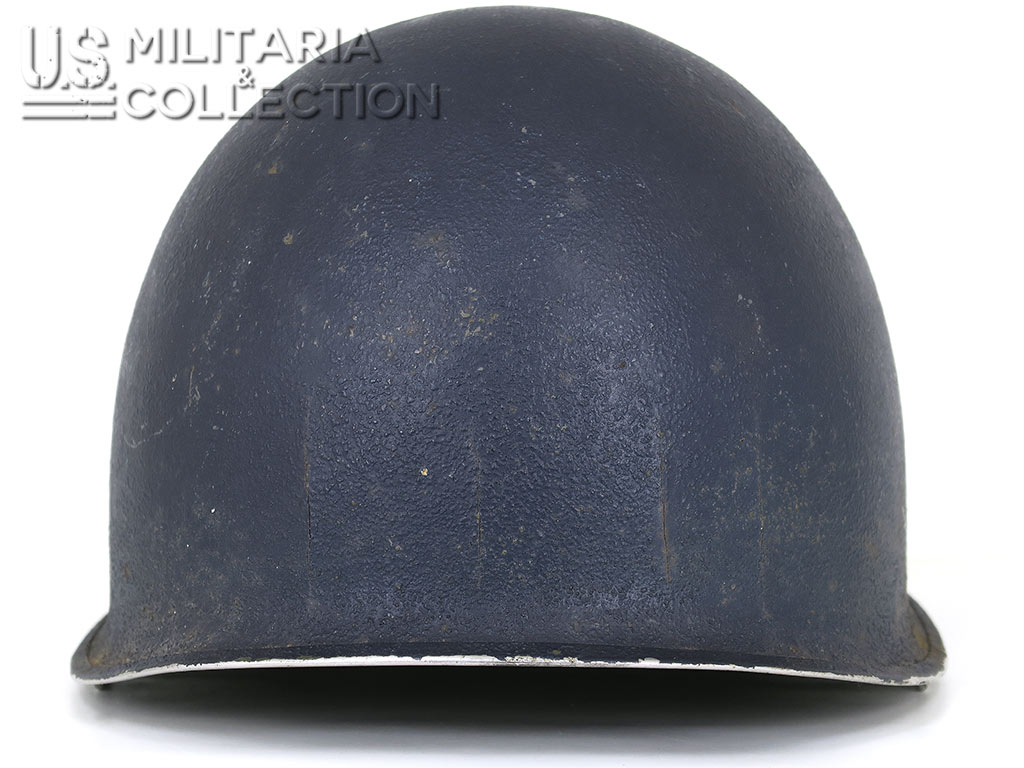 Vue arrière casque M1 pattes fixes bleu marine