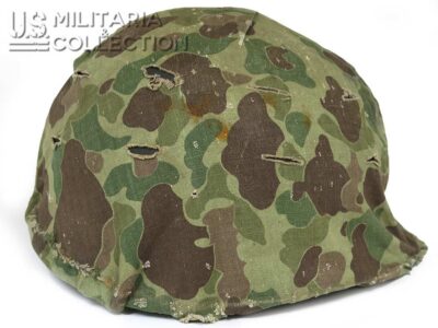 Vue latérale couvre-casque camouflé USMC