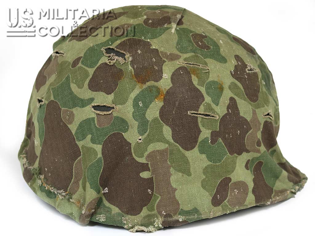 Vue latérale couvre-casque camouflé USMC