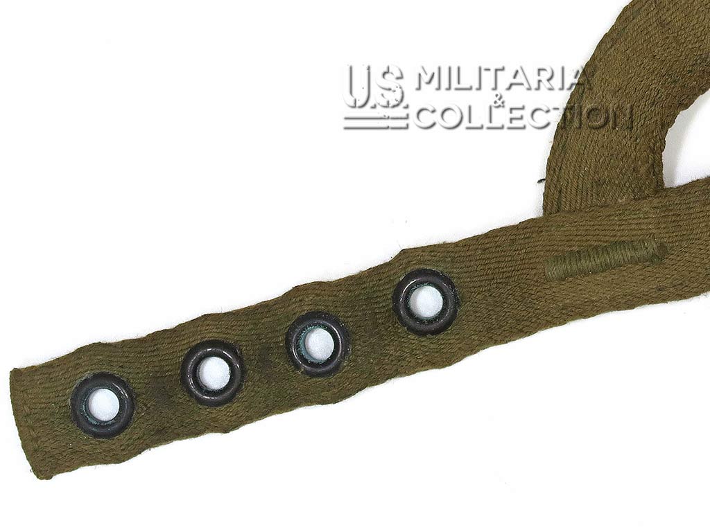 Détail mentonnière de liner parachutiste US Army