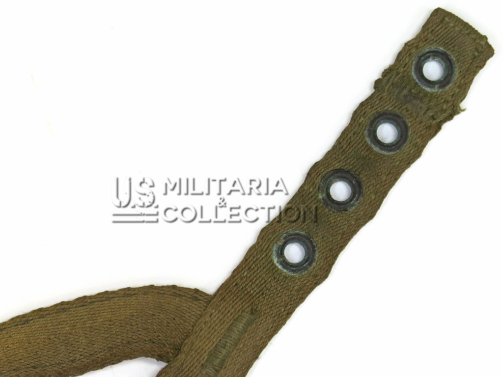 Détail mentonnière de liner parachutiste US Army